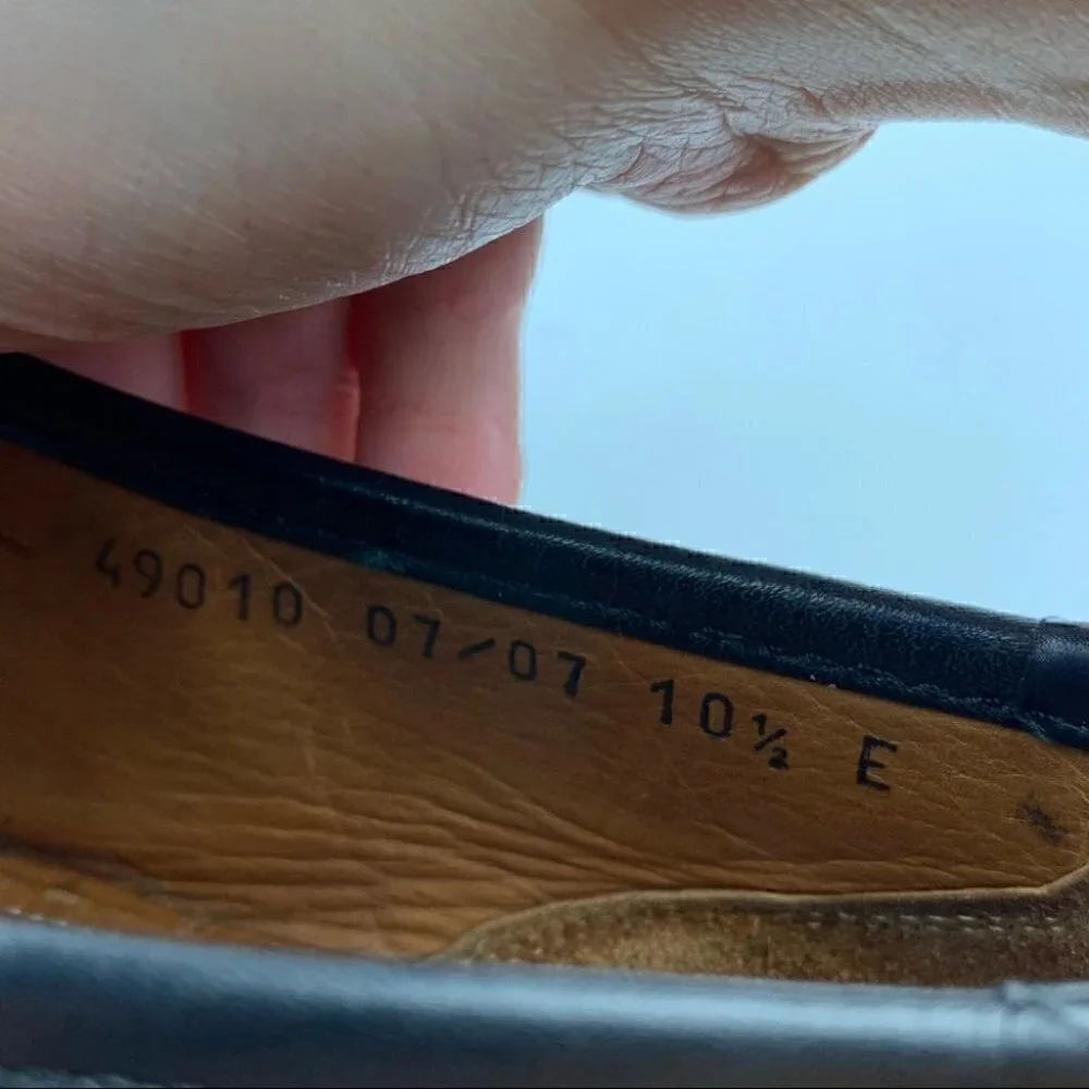 Allen Edmonds Bergamo loafers 10.5 E black Italian